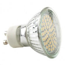 GU10 3W 60x3528 SMD 150-230LM 2800-3300K Warm White Light LED Spot Bulb (220-240V)